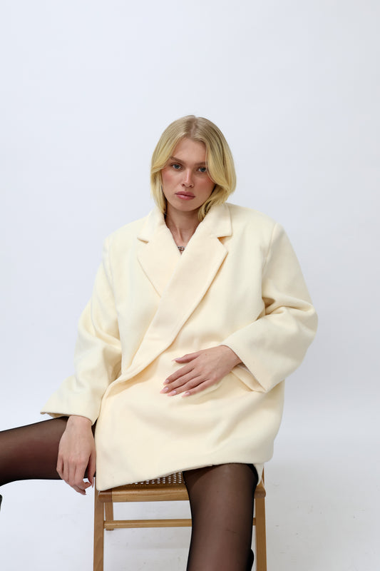 חליפת גקי - שמנת