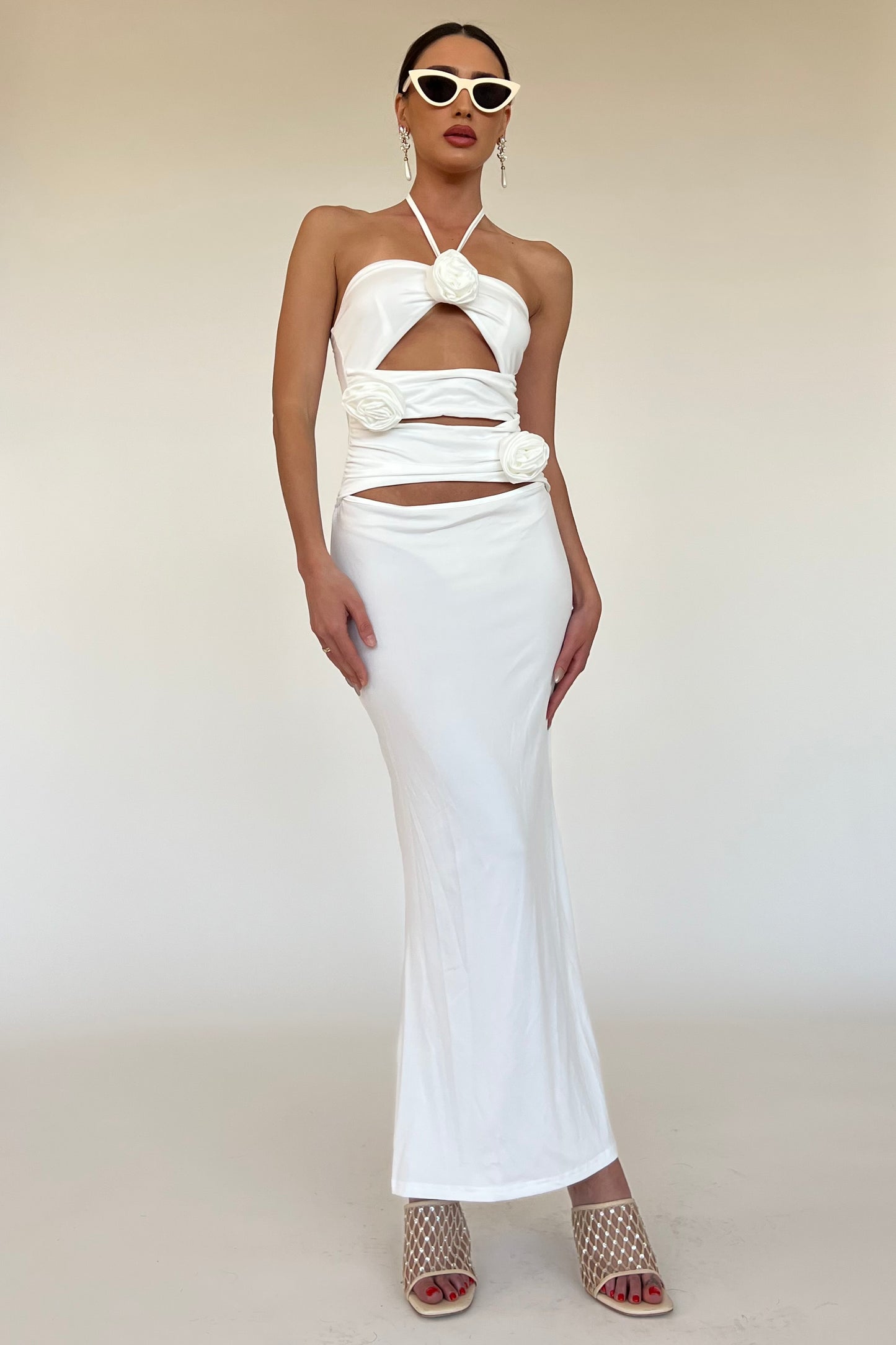 שמלת פלורנסיה - לבן