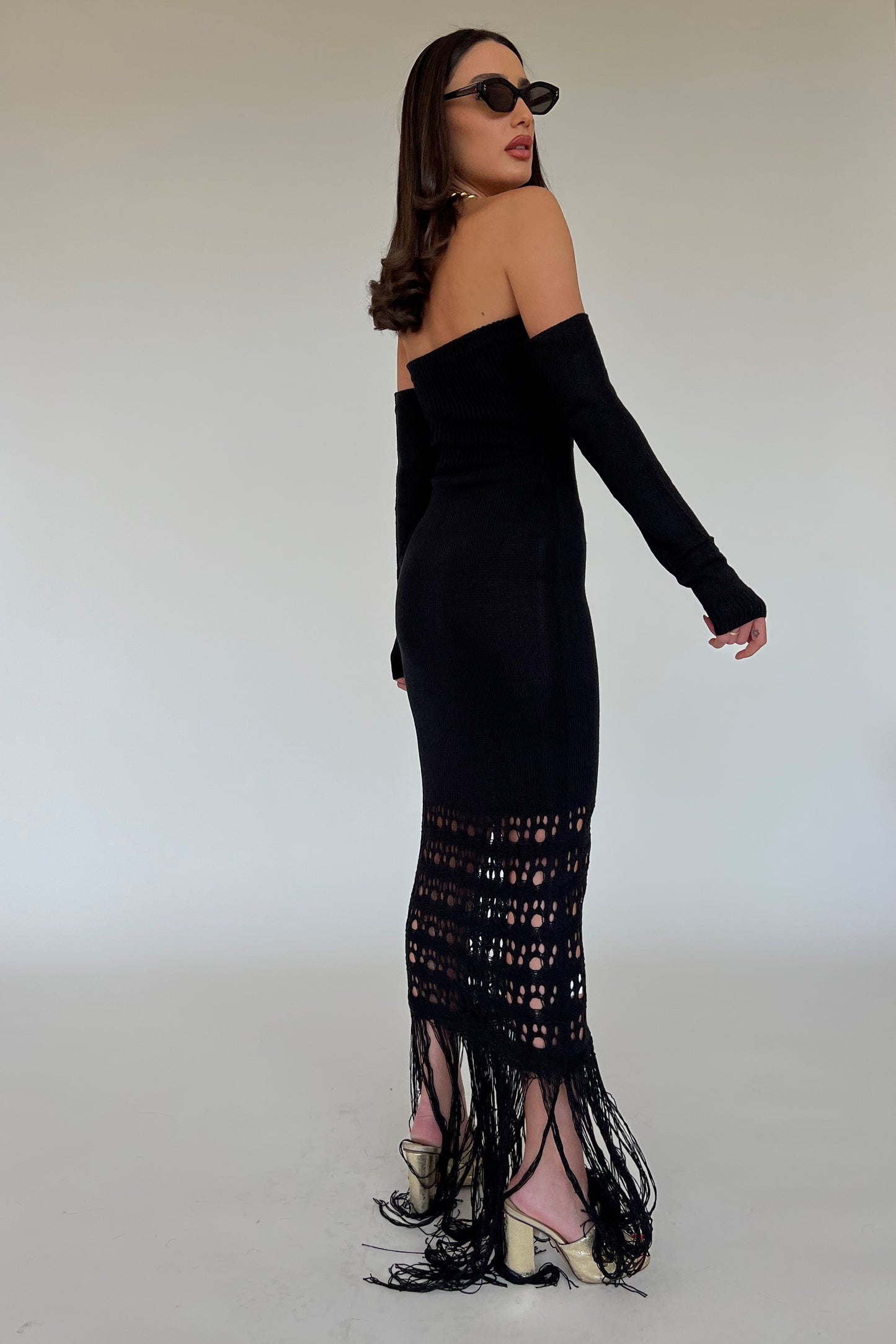שמלת רונה - שחור