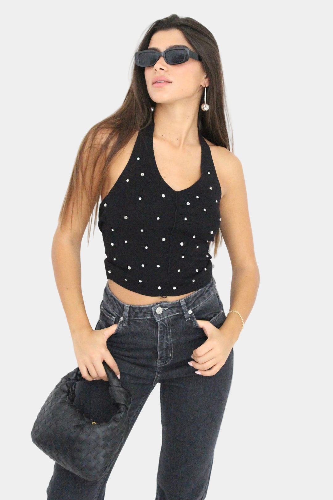 טופ סריג דיימונד - שחור