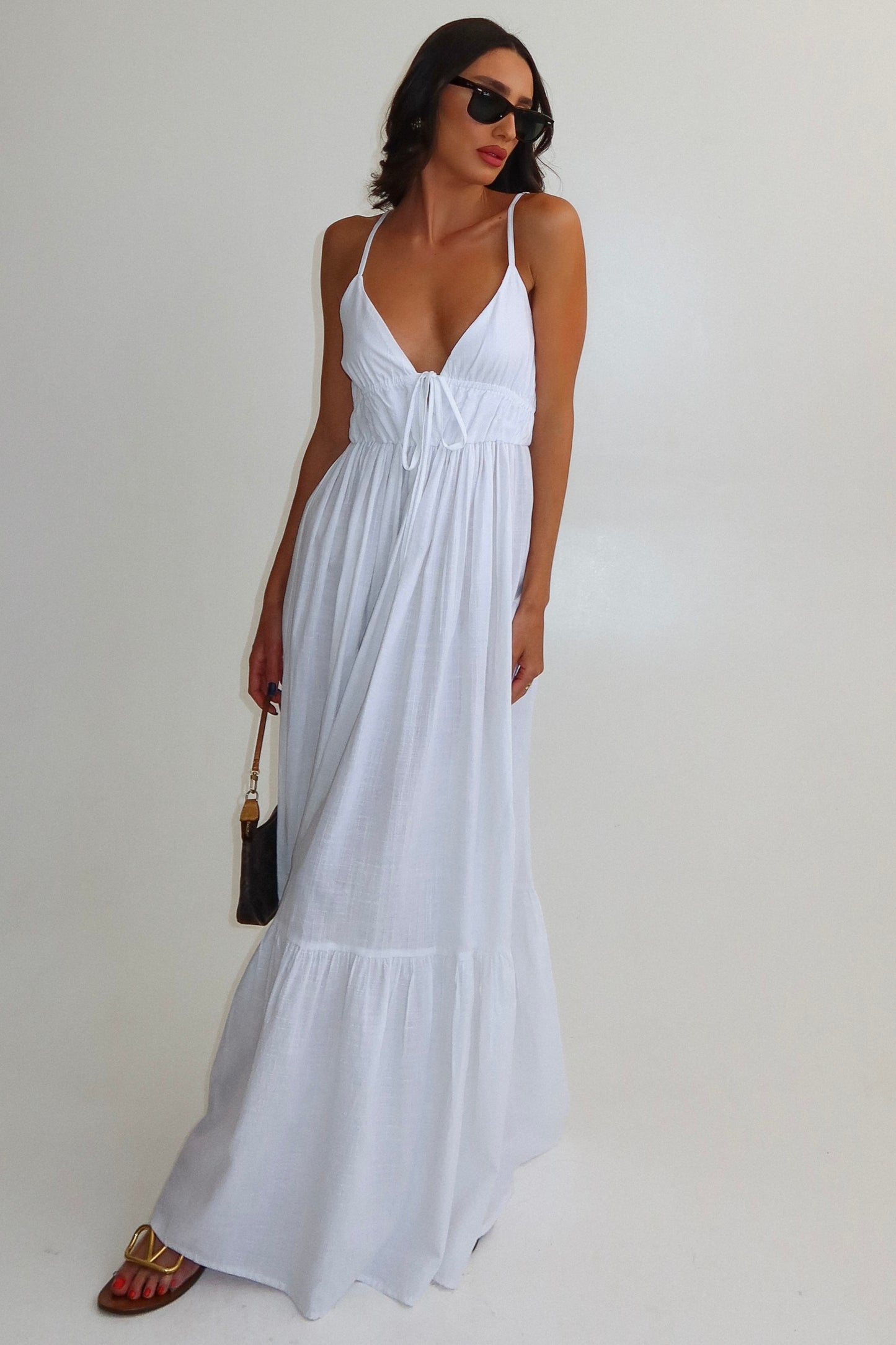 שמלת זינה - לבן