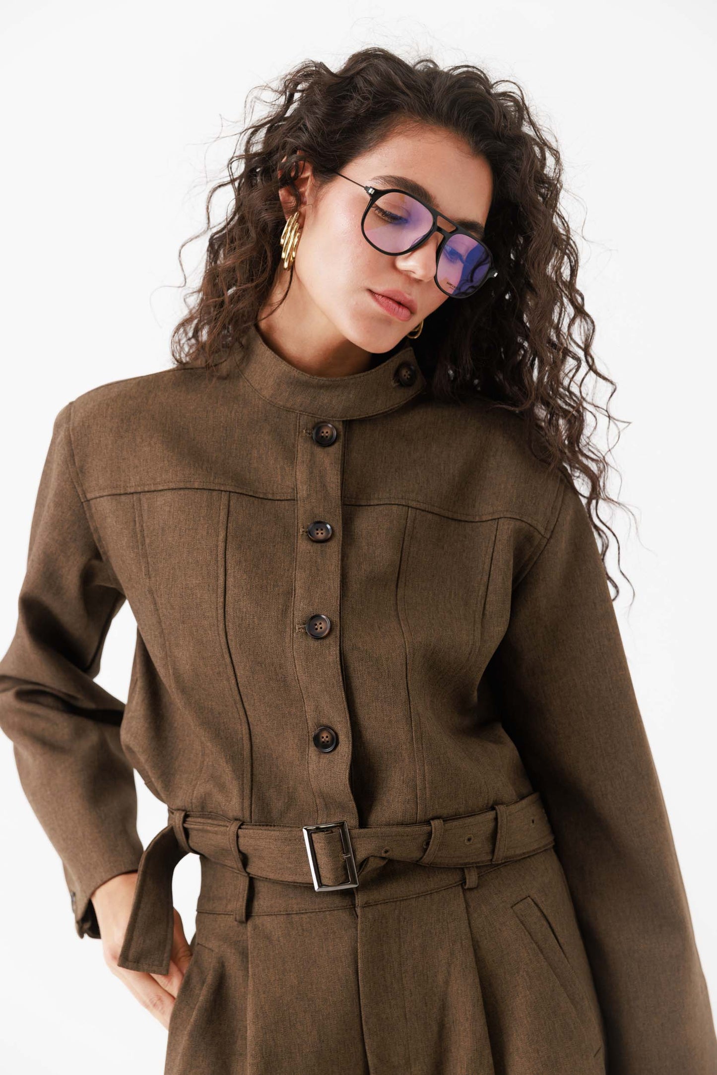 חליפת ברמודה שיינה- אפור