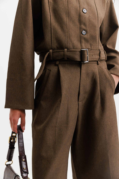 חליפת ברמודה שיינה- אפור