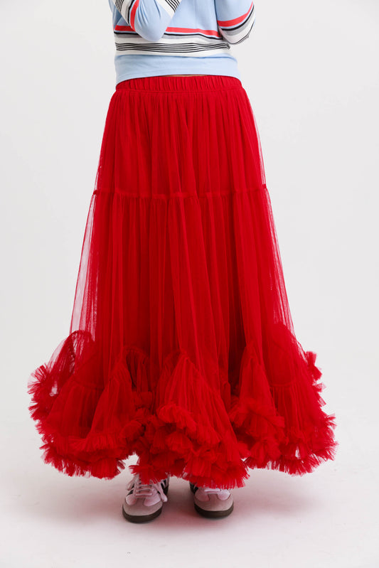 חצאית אמנדה - אדומה