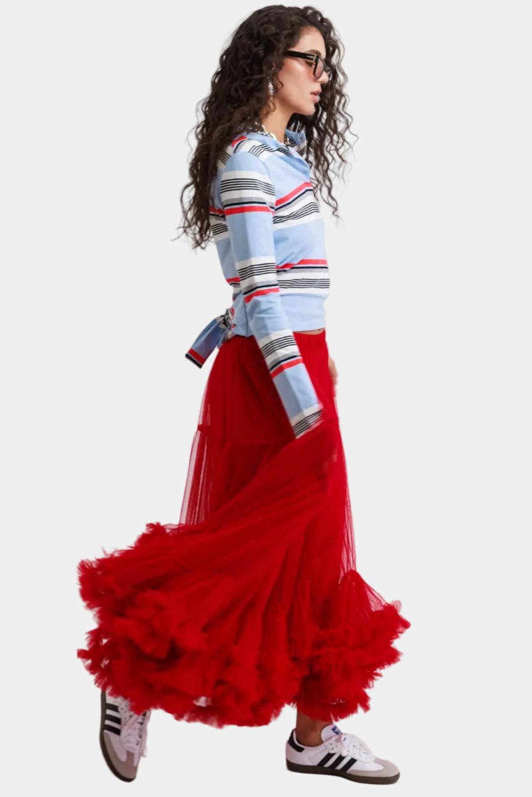 חולצת שון פסים - תכלת