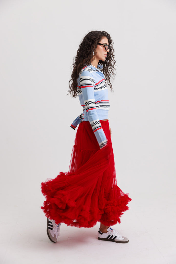 חצאית אמנדה - אדומה