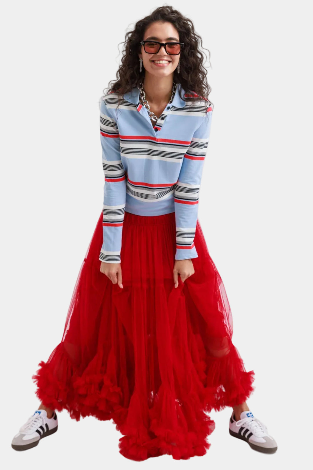 חולצת שון פסים - תכלת