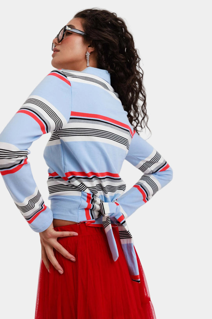 חולצת שון פסים - תכלת