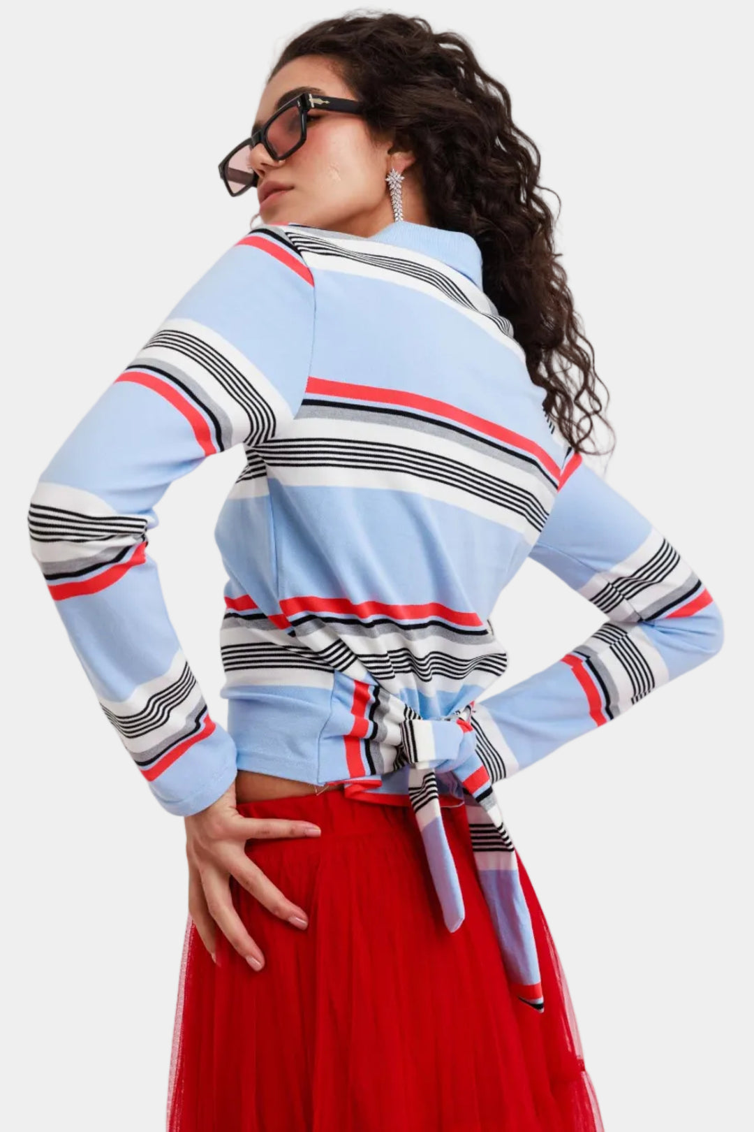 חולצת שון פסים - תכלת