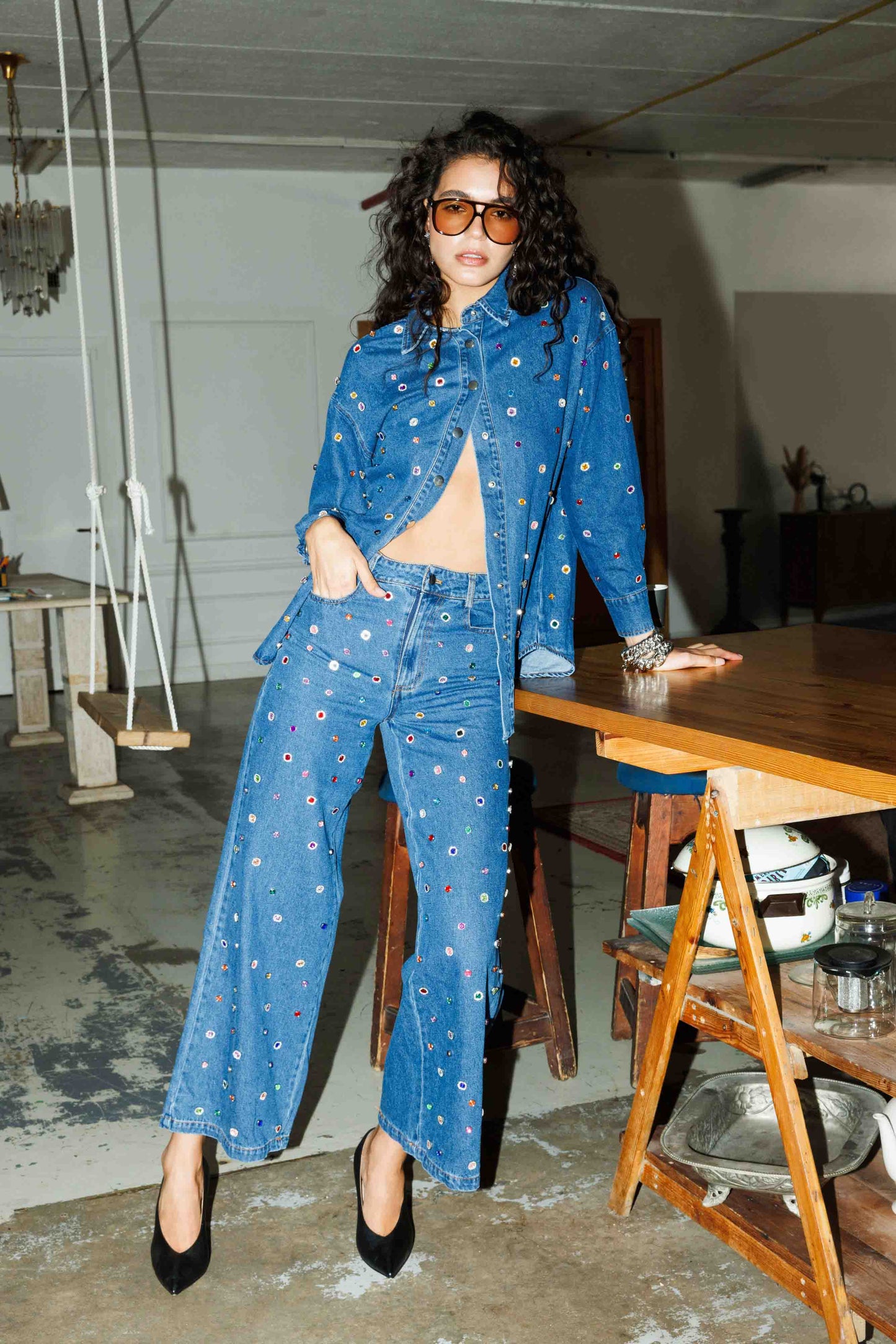 הזמנה מראש - מכנסי גינס בוארי