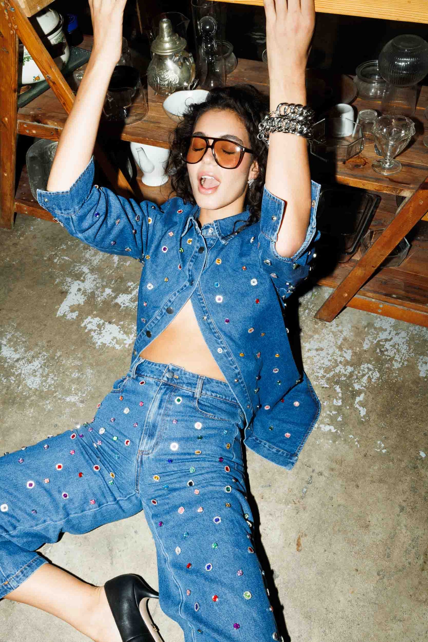 הזמנה מראש - חולצת גינס בוארי