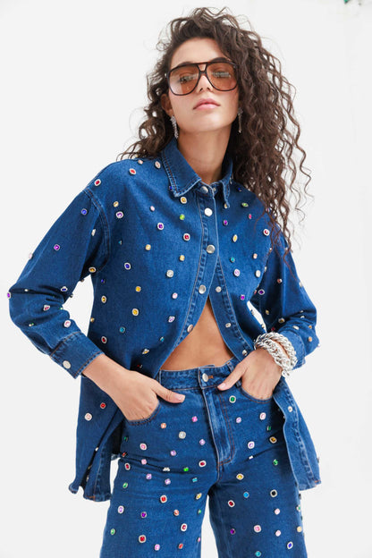 הזמנה מראש - חולצת גינס בוארי