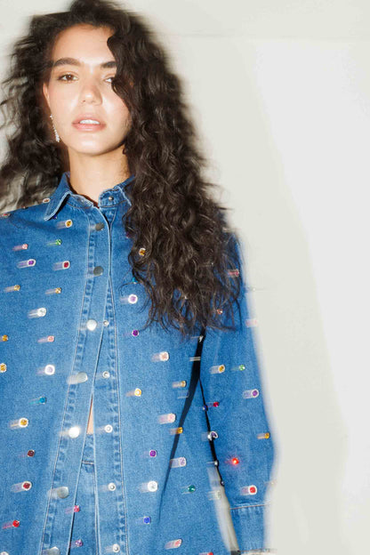 הזמנה מראש - חולצת גינס בוארי