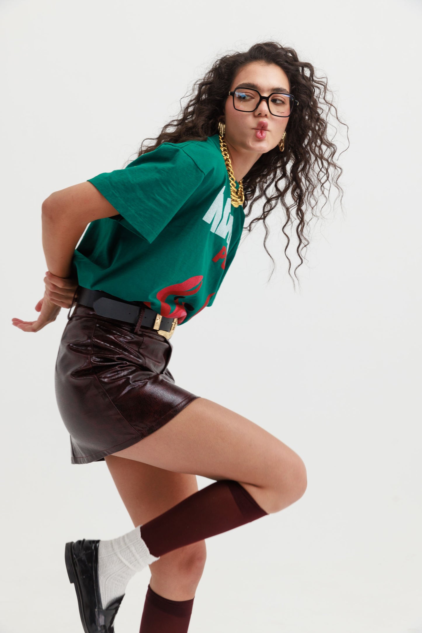 חצאית בילי - בורדו