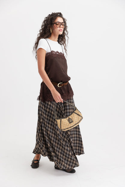 גופיית לנזרי נואל - חום