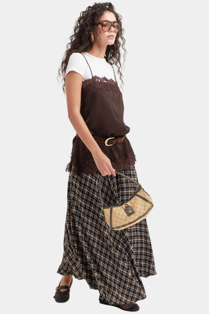 גופיית לנזרי נואל - חום