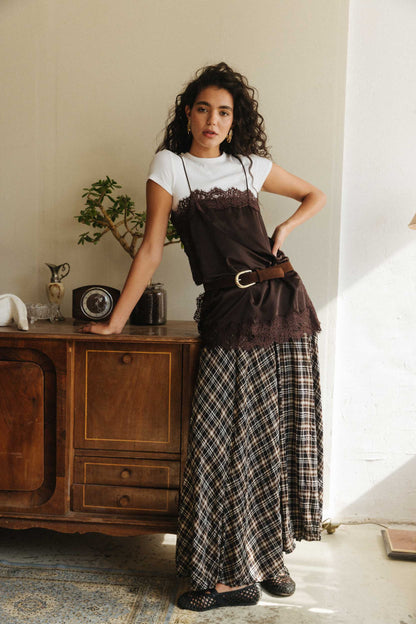 גופיית לנזרי נואל - חום