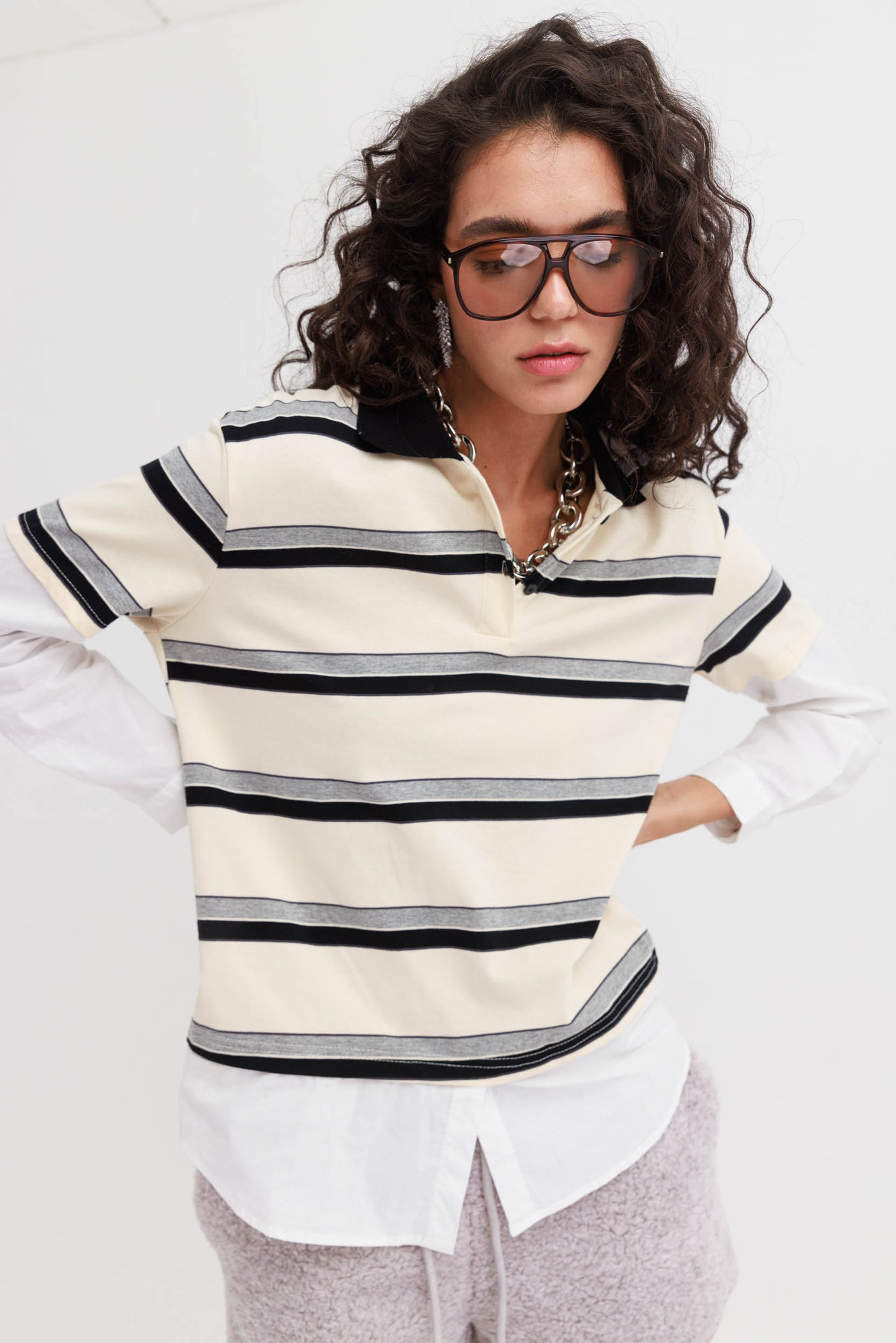 חולצת בורה- פסים