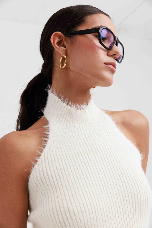 חולצת קולר פיירי - שמנת