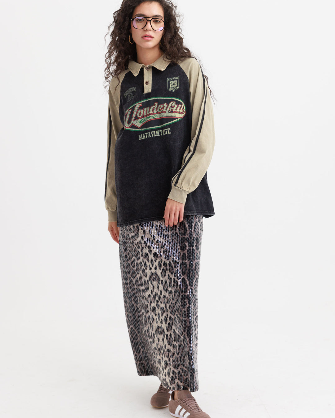 חצאית פאייטים מנדי - מנוחש