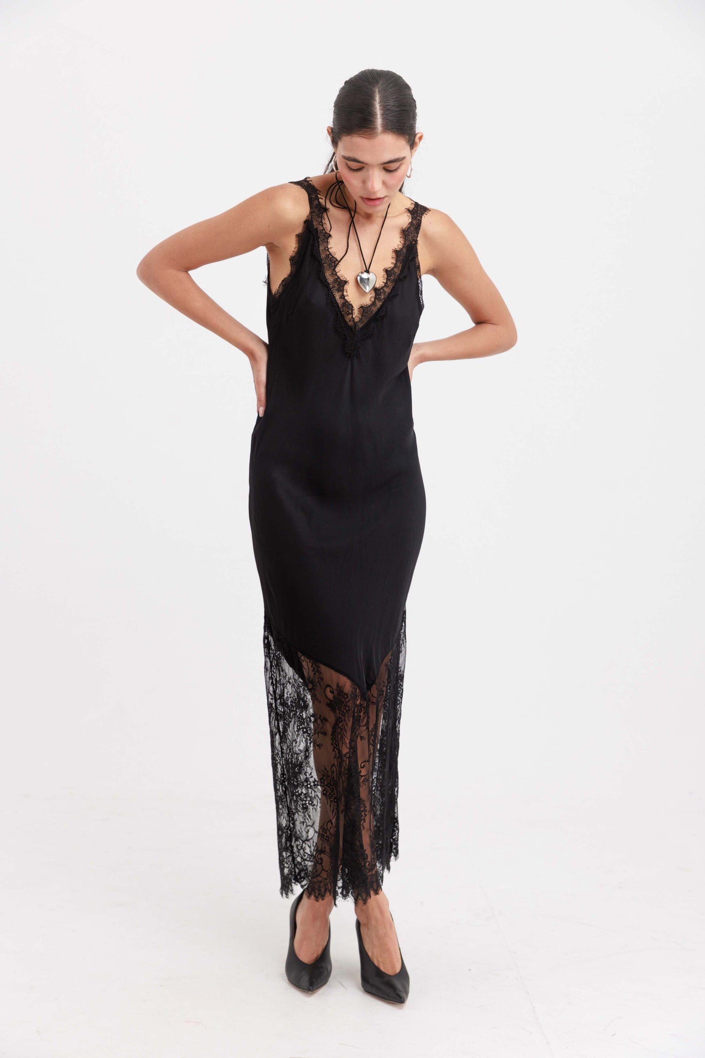 שמלת לנזי - שחור