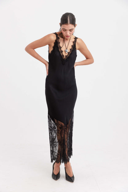 שמלת לנזי - שחור