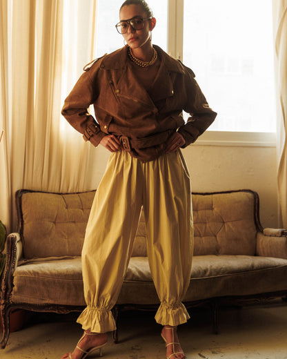 הזמנה מראש - מכנסי מודי - בז