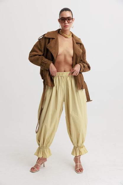 הזמנה מראש - מכנסי מודי - בז