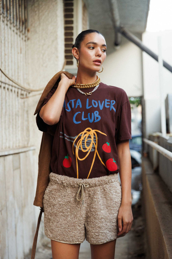 מכנסי שורטס ליאה - חום