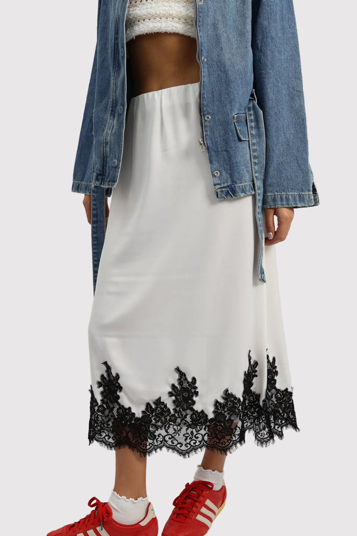 חצאית קולין - שמנת