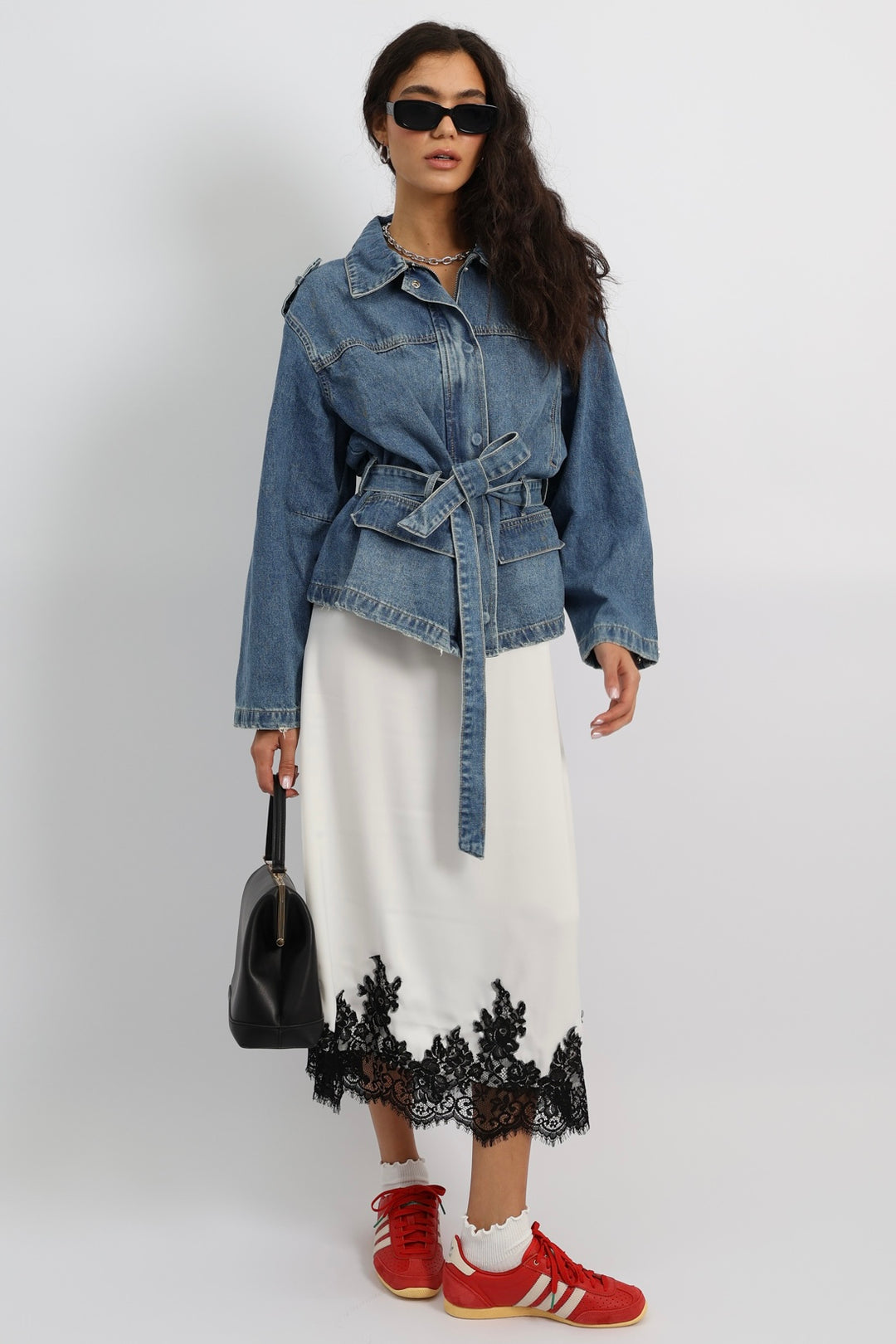 חצאית קולין - שמנת