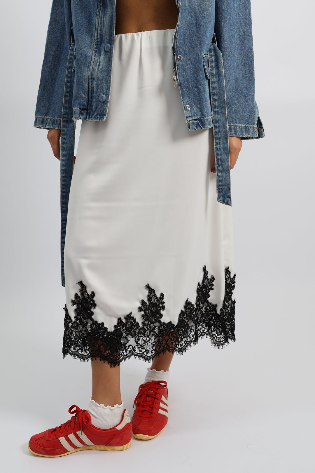 חצאית קולין - שמנת