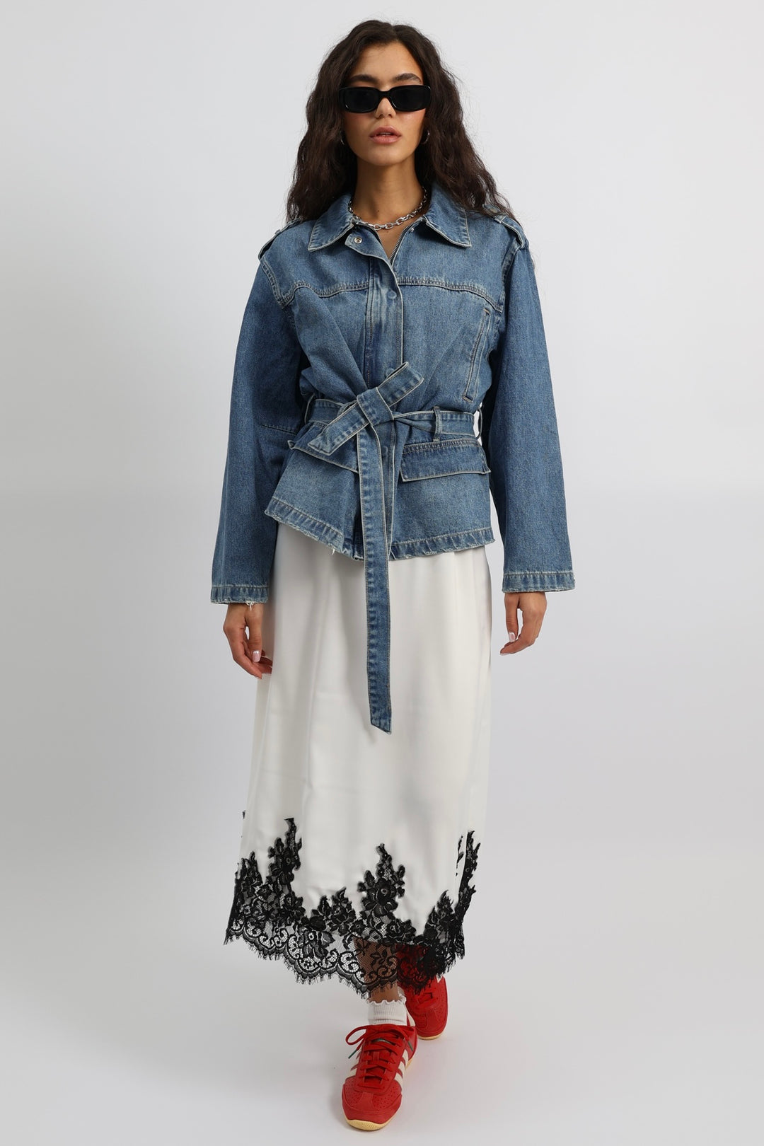 חצאית קולין - שמנת