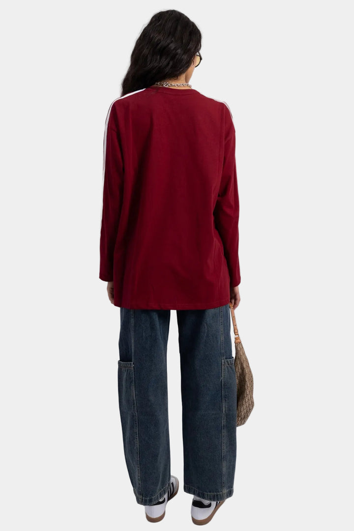 חולצת קונאן - בורדו