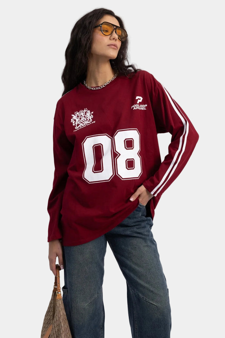 חולצת קונאן - בורדו