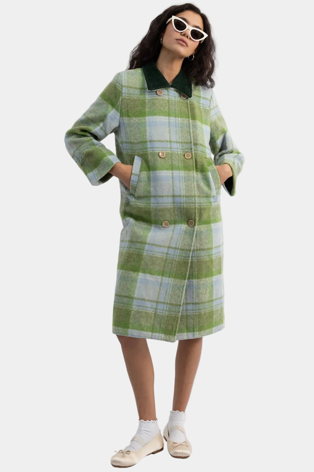 מעיל משבצות דונאגי – ירוק