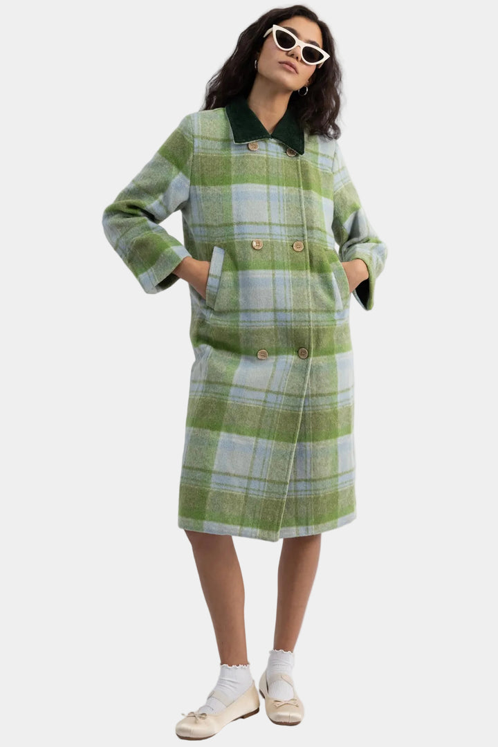 מעיל משבצות דונאגי – ירוק