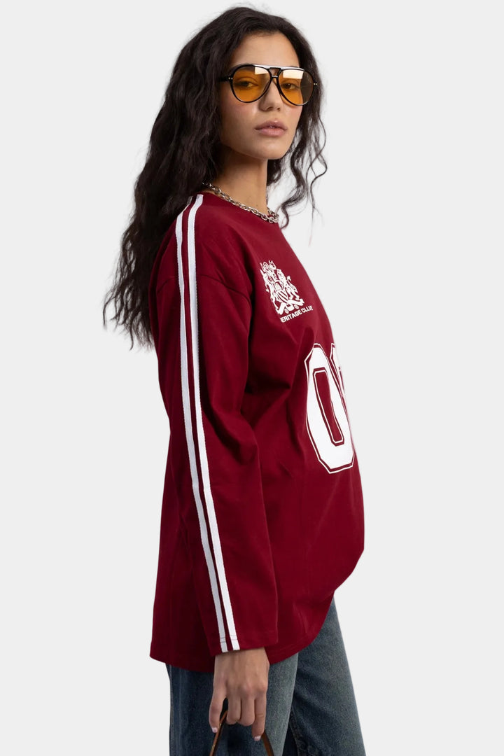 חולצת קונאן - בורדו