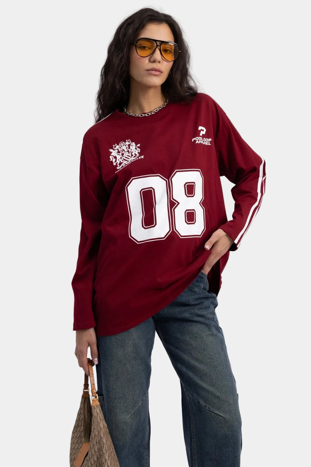 חולצת קונאן - בורדו