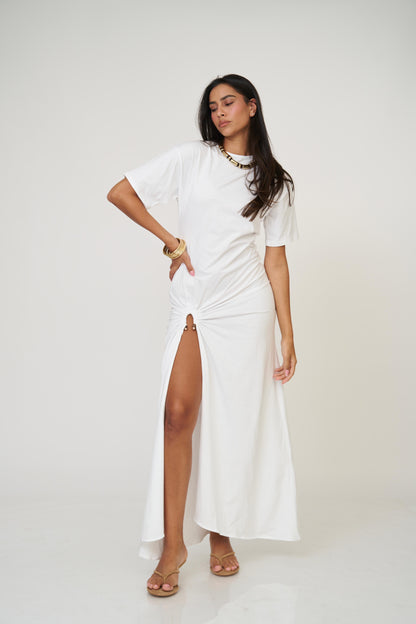 שמלת איימי - לבן