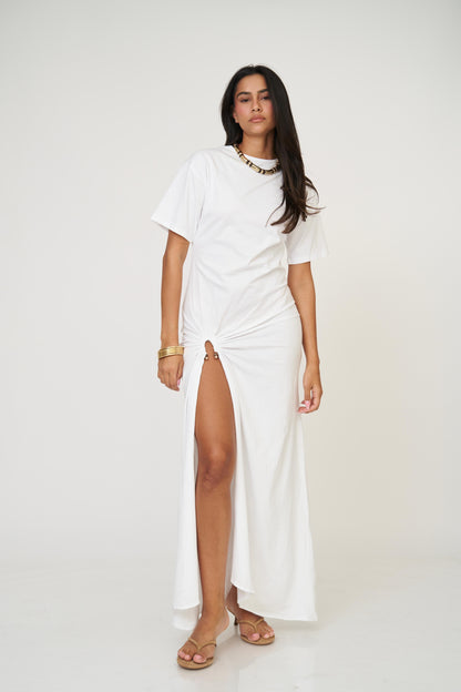 שמלת איימי - לבן