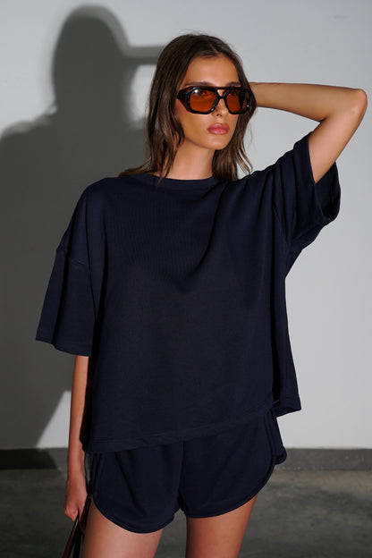 חליפת שריז - כחול נייבי