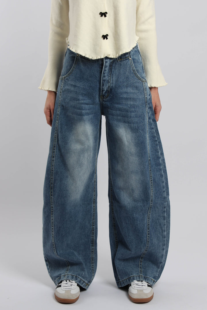 ג׳ינס מינורי כהה – גזרה רחבה