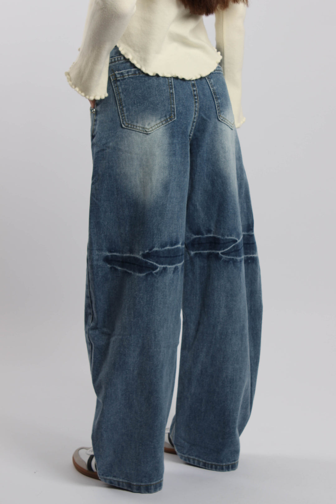 ג׳ינס מינורי כהה – גזרה רחבה