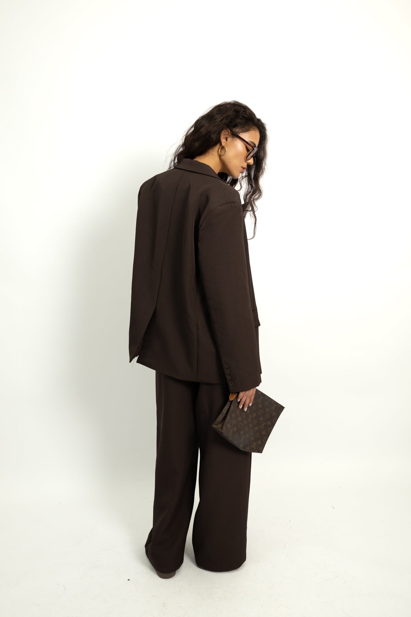 חליפת אוברסייז אוליביה- חום