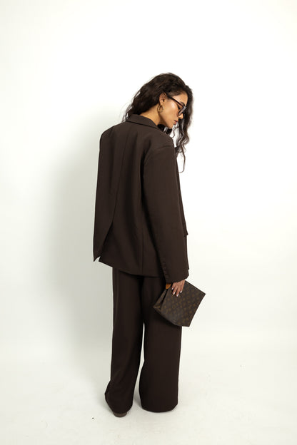 חליפת אוברסייז אוליביה- חום