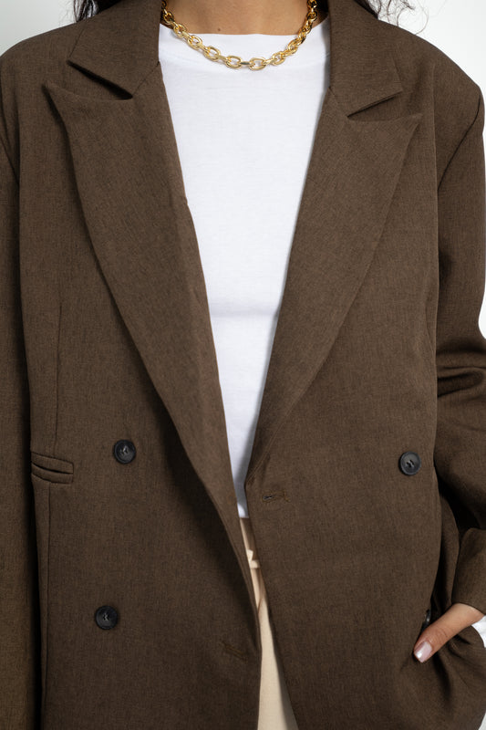 גקט קוני -חום