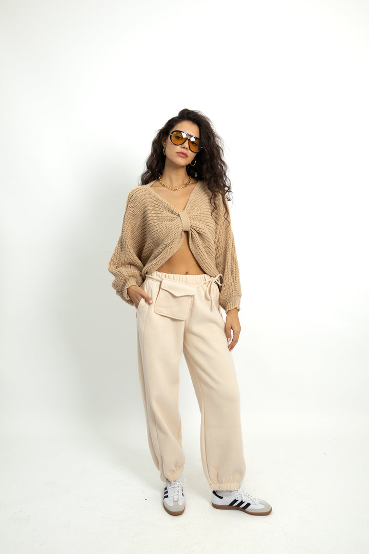 מכנסי טרנינג קמילה- אפור