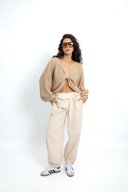 סוודר פפיון - בז