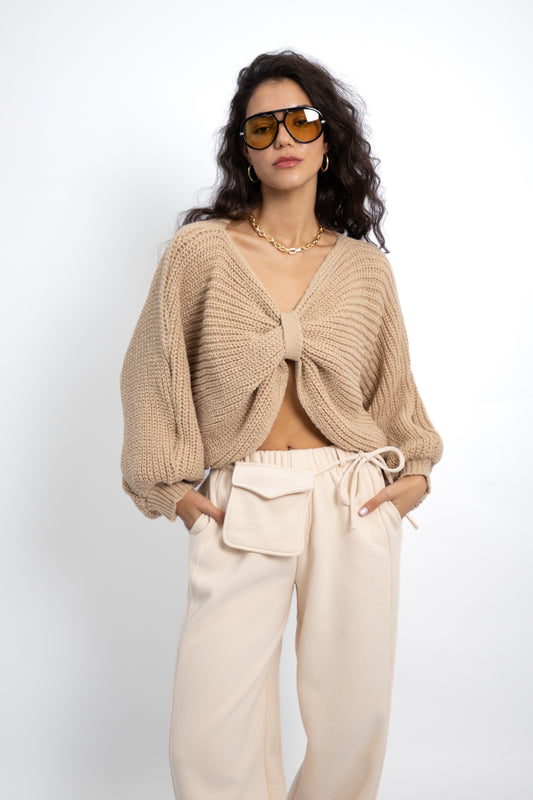 סוודר פפיון - בז